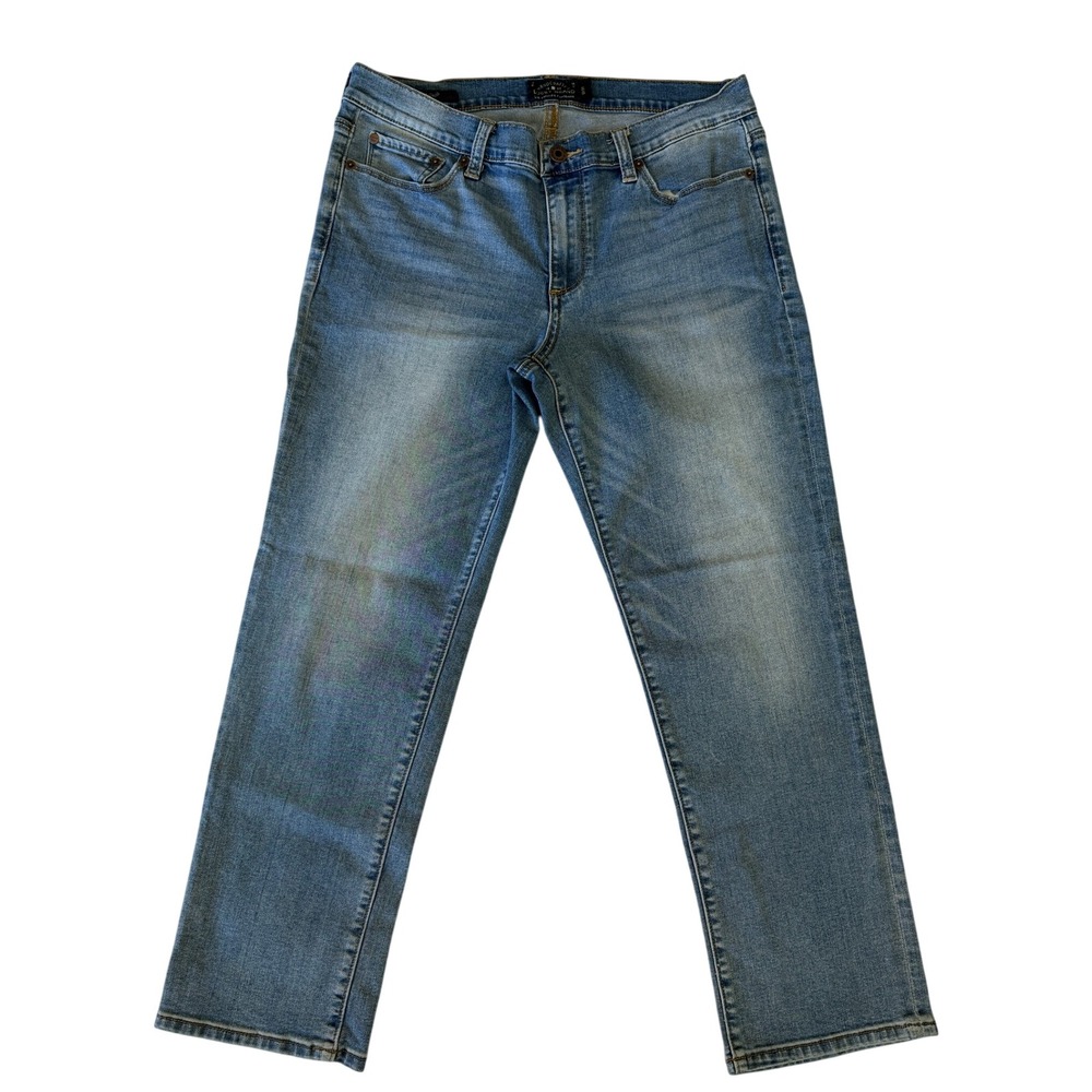 Lucky Brand Sweet Crop Jeans Womens 12/31 Medium Wash Straight Leg Denim